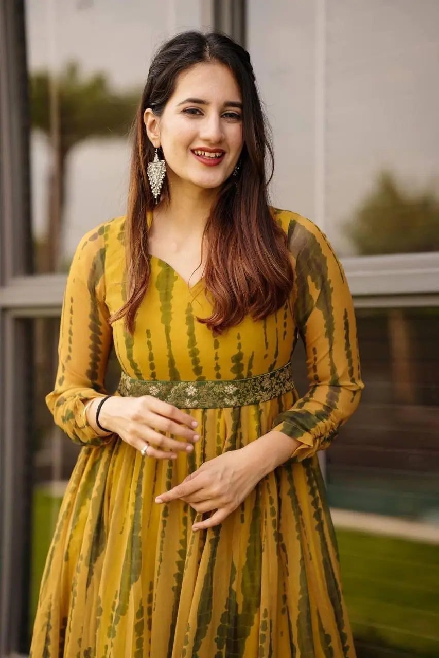 Tye and dye Maxi Dress Fully Stitched Ethenika.com