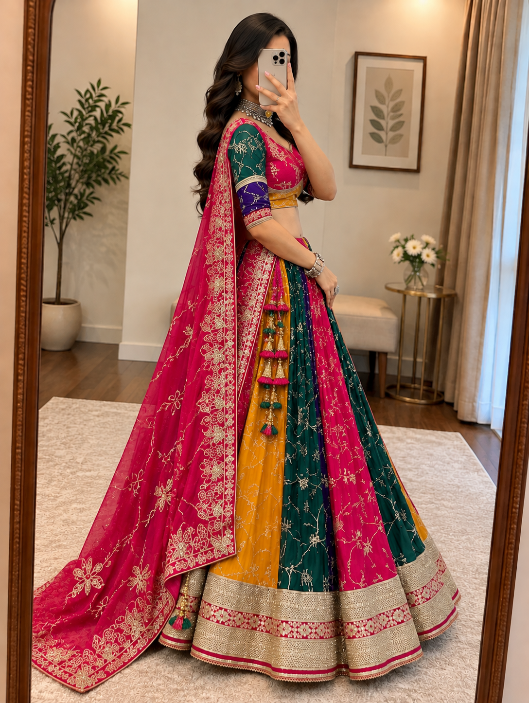 Multicolor Designer Chaniya Choli for Navratri