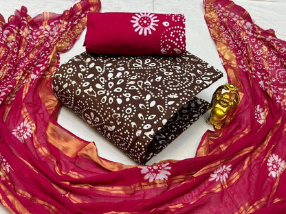 Ethenika Trending Cotton Batik Dress Material