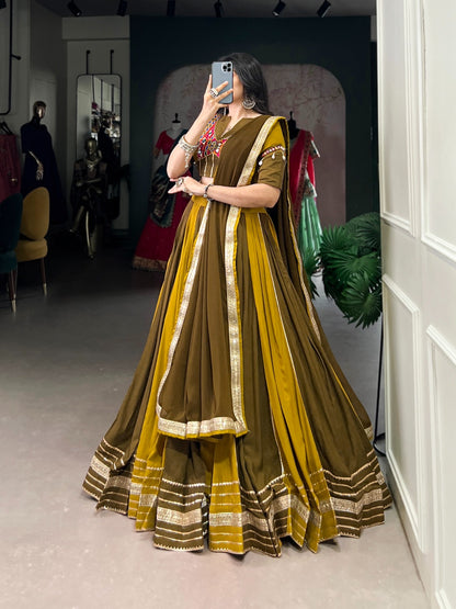 Pure Rayon Sequence Lace Gota Patti work Navratri Garba Special Chaniya Choli (Ready to Wear) - Premium  from Ethenika.com  - Just INR 4990! Shop now at Ethenika.com 
