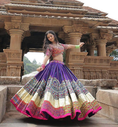 Muslin Multicolor Digital Print Chaniya Choli