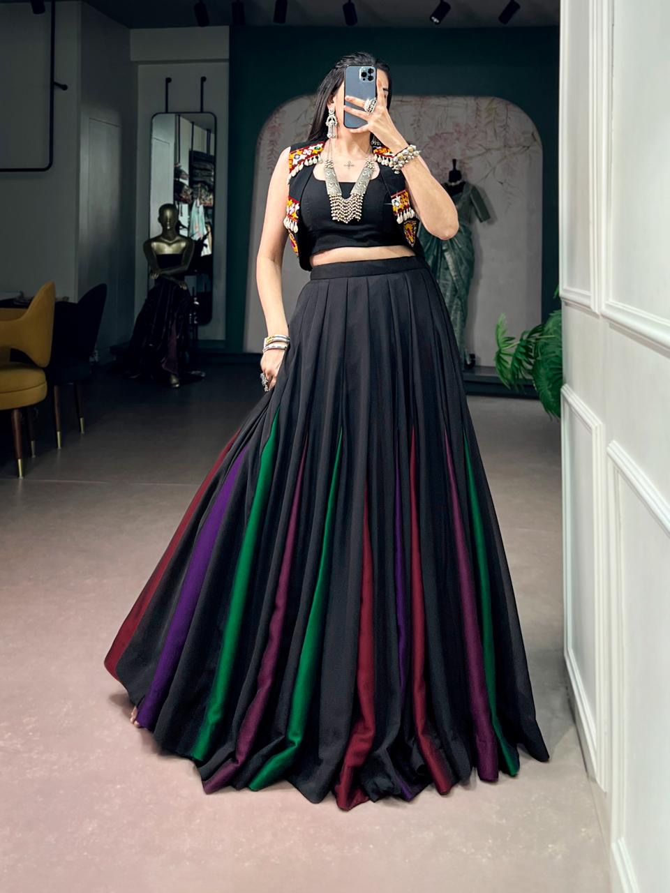 Black Georgette Lehenga Choli | Ready to Wear