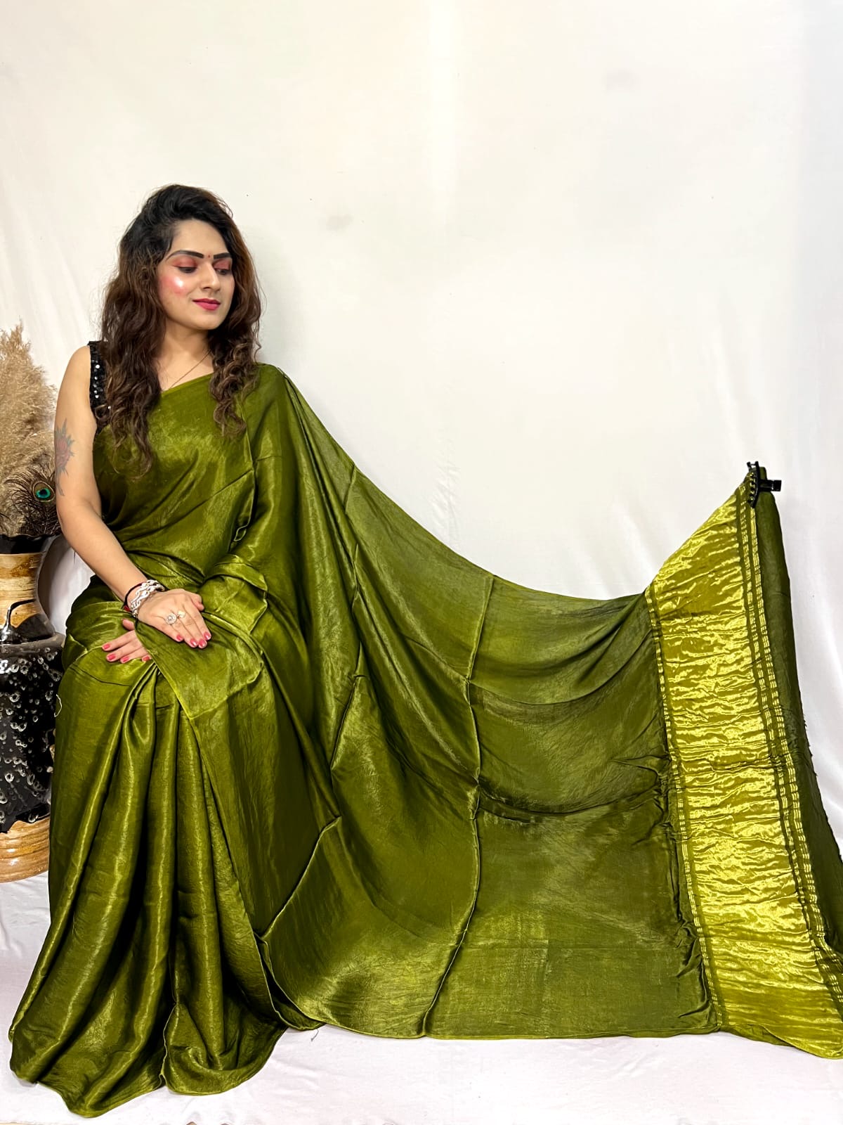 Modal Silk Lagdi Zari Pallu Saree - Premium  from Ethenika.com - Just INR 4990! Shop now at Ethenika.com 