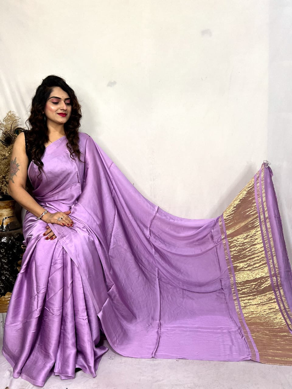 Modal Silk Lagdi Zari Pallu Saree - Premium  from Ethenika.com  - Just INR 4990! Shop now at Ethenika.com 