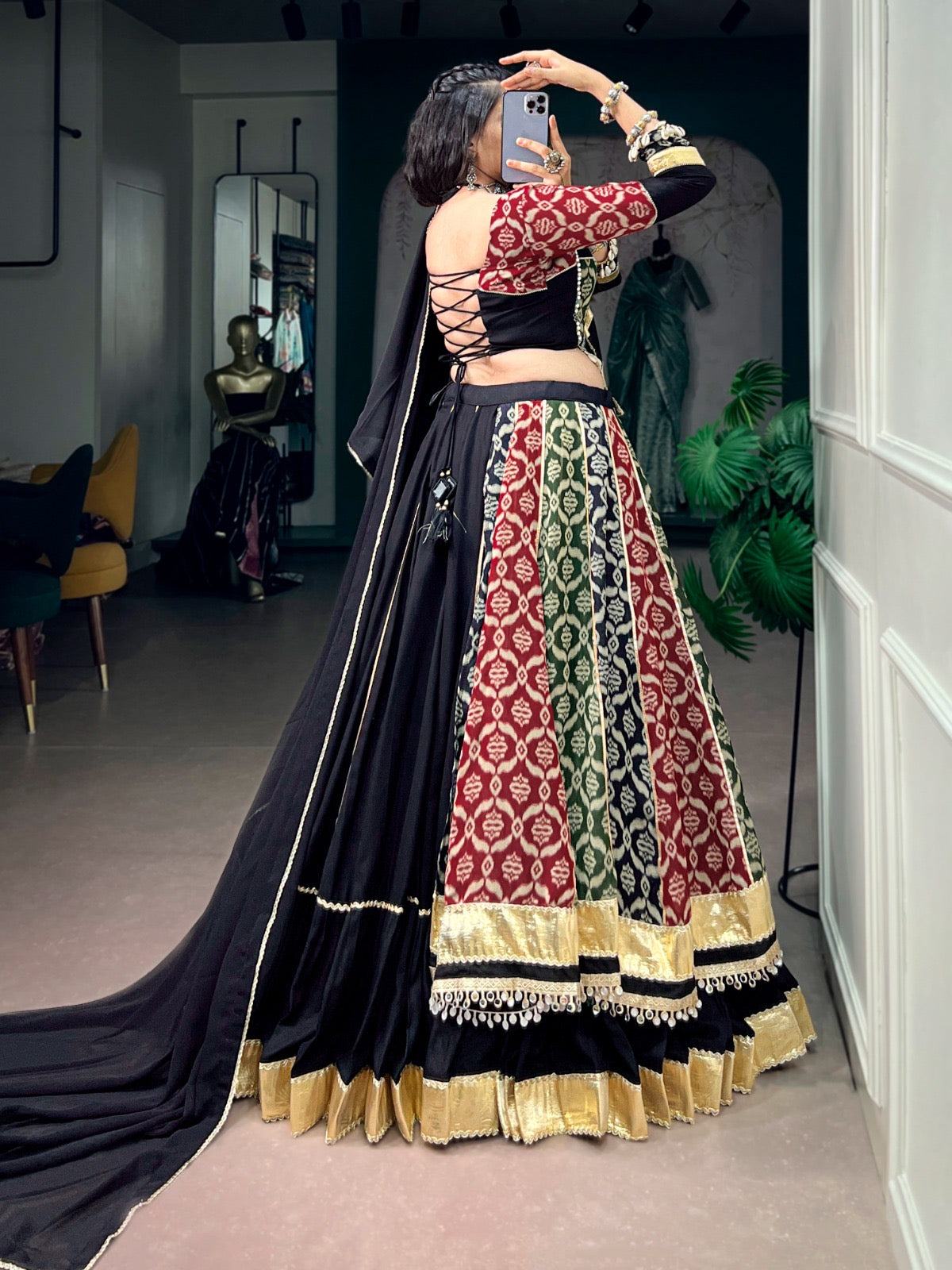 Pure Rayon Kodi Work Designer Chaniya Choli – Navratri Special, 7 Meter Flair