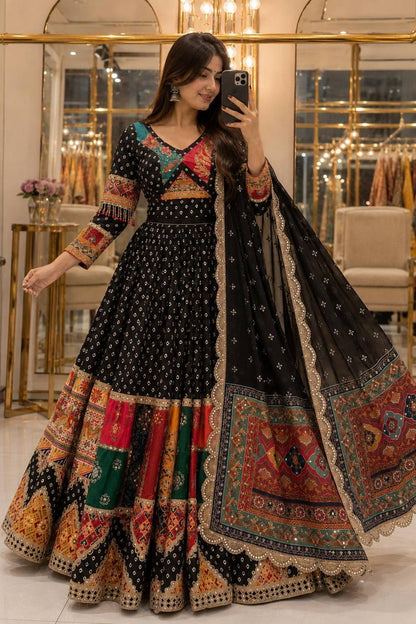 Muslin Digital Print Designer Chaniya Choli