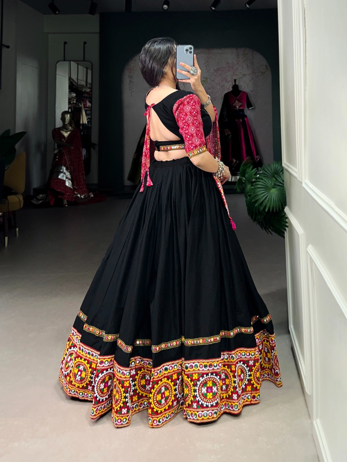 Rayon Thread Embroidery work Chaniya Choli - Premium  from Ethenika.com - Just INR 4590! Shop now at Ethenika.com 