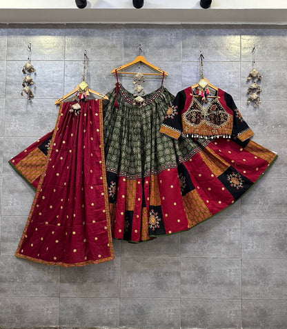 Pure Ikkat Cotton Gamthi Work Navratri Special Chaniya Choli - Premium  from Ethenika.com - Just INR 6590! Shop now at Ethenika.com 