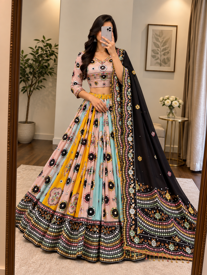 Ethenika Mirror Work Chaniya Choli
