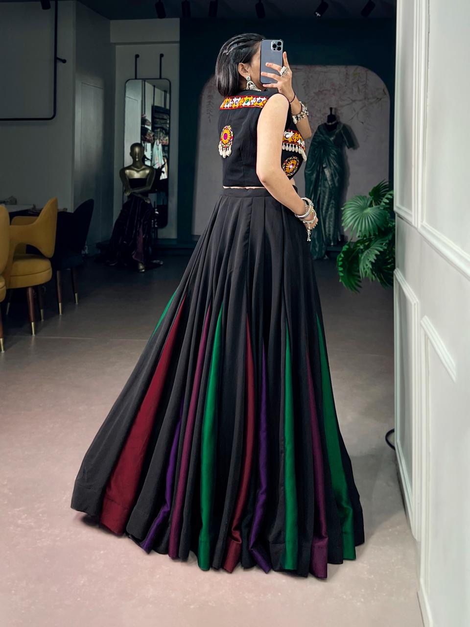 Black Georgette Lehenga Choli | Ready to Wear