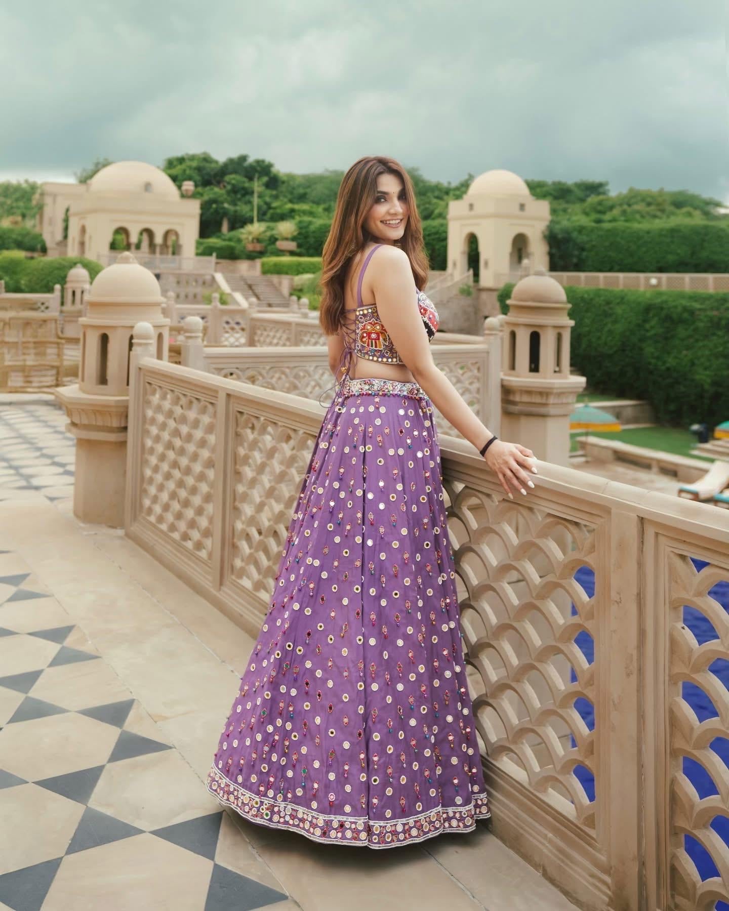 Navratri Designer Chaniya Choli | Muslin Cotton | Mirror Work | Free Size 38-44