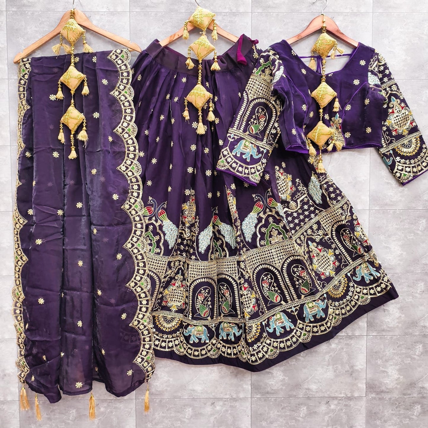 Ethenika Originals Sequence Embroidery Work Designer Chaniya Choli