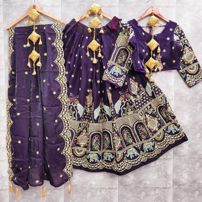Ethenika Originals Sequence Embroidery Work Designer Chaniya Choli