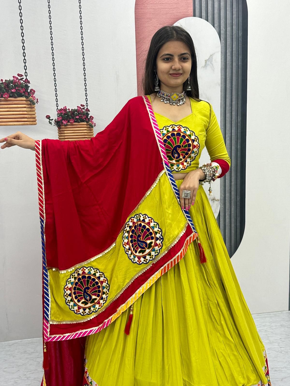 Pure Cotton Gamthi work Navratrti Special Chaniya Choli - Premium  from Ethenika.com - Just INR 2990! Shop now at Ethenika.com 