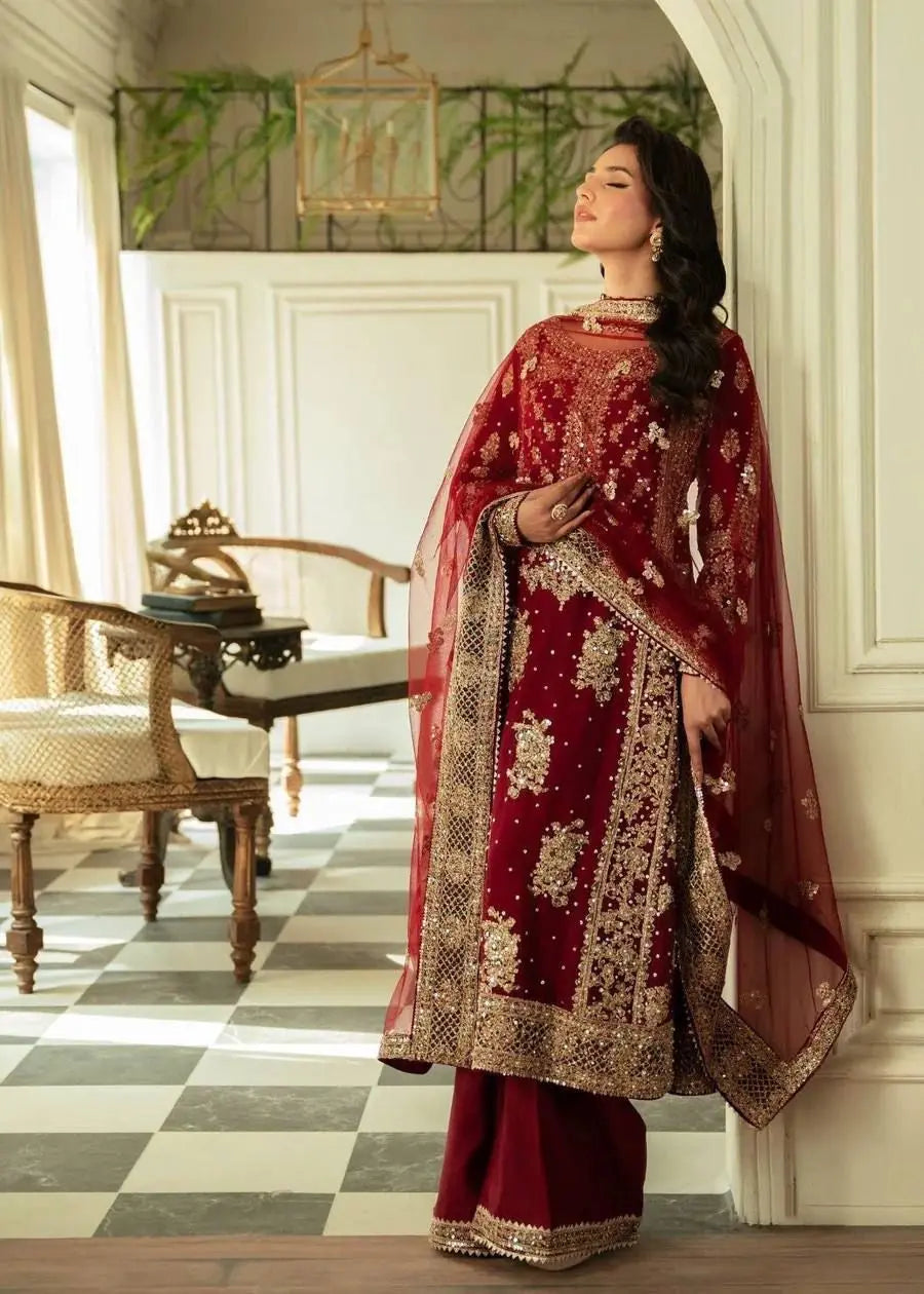 Faux Georgette Moti Work with Thread Embroidery Pakistani Suit (Ready To Wear) - Premium  from Ethenika.com  - Just INR 4990! Shop now at Ethenika.com 