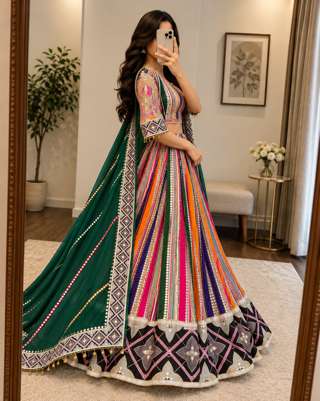 Multicolor Chaniya Choli for Navratri