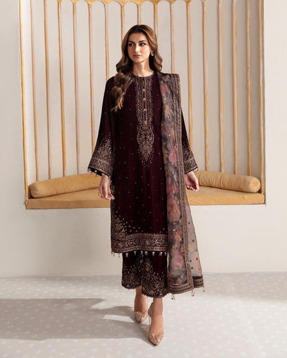 Viscose Sequence work Party Wear Velvet Suit - Premium  from Ethenika.com  - Just INR 3290! Shop now at Ethenika.com 