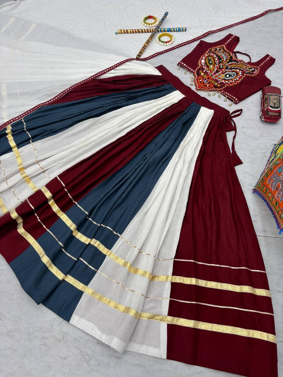 Ready to wear Navratri Chaniya Choli, full ensemble