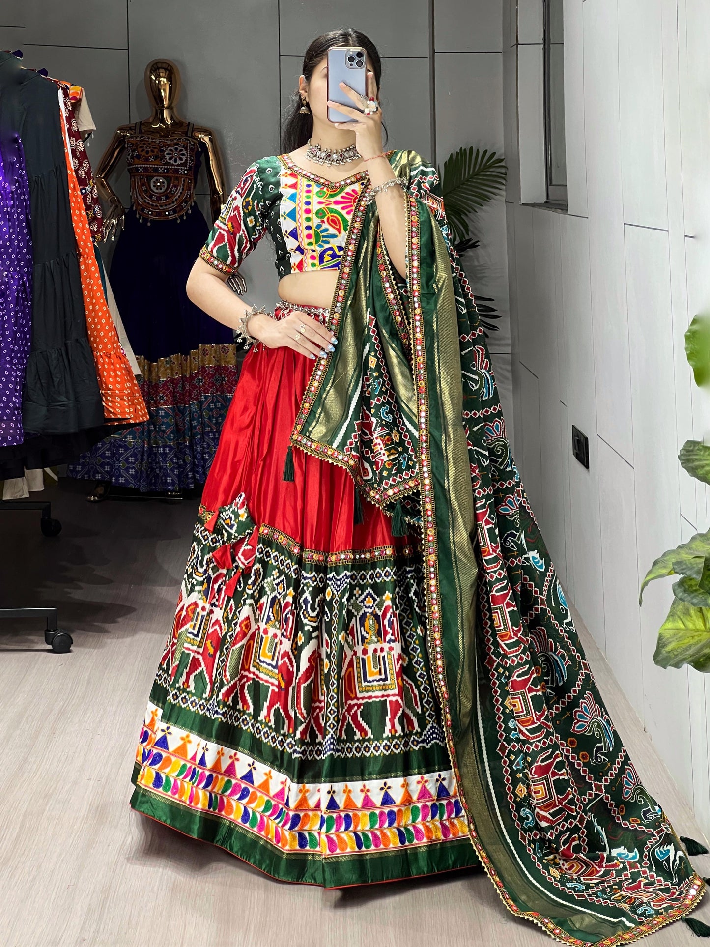 Dola Silk Patola Print Designer Chaniya Choli for Navratri
