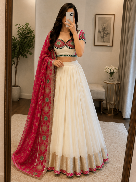 Roman Silk Designer Ready to Wear Chaniya Choli