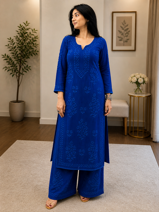 Chikankari Kurti Set