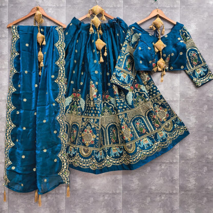 Ethenika Originals Sequence Embroidery Work Designer Chaniya Choli