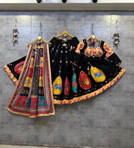 Khadi Cotton Kutchi work Navratri Special Chaniya Choli - Premium  from Ethenika.com  - Just INR 6590! Shop now at Ethenika.com 