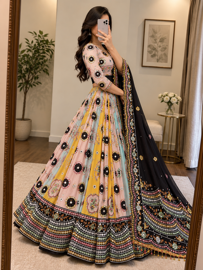 Ethenika Mirror Work Chaniya Choli
