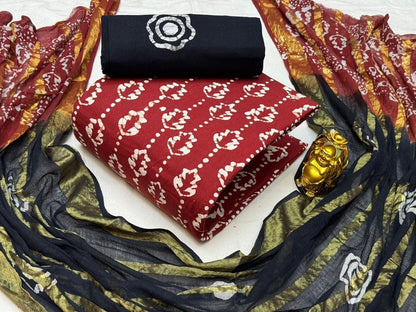 Ethenika Trending Cotton Batik Dress Material