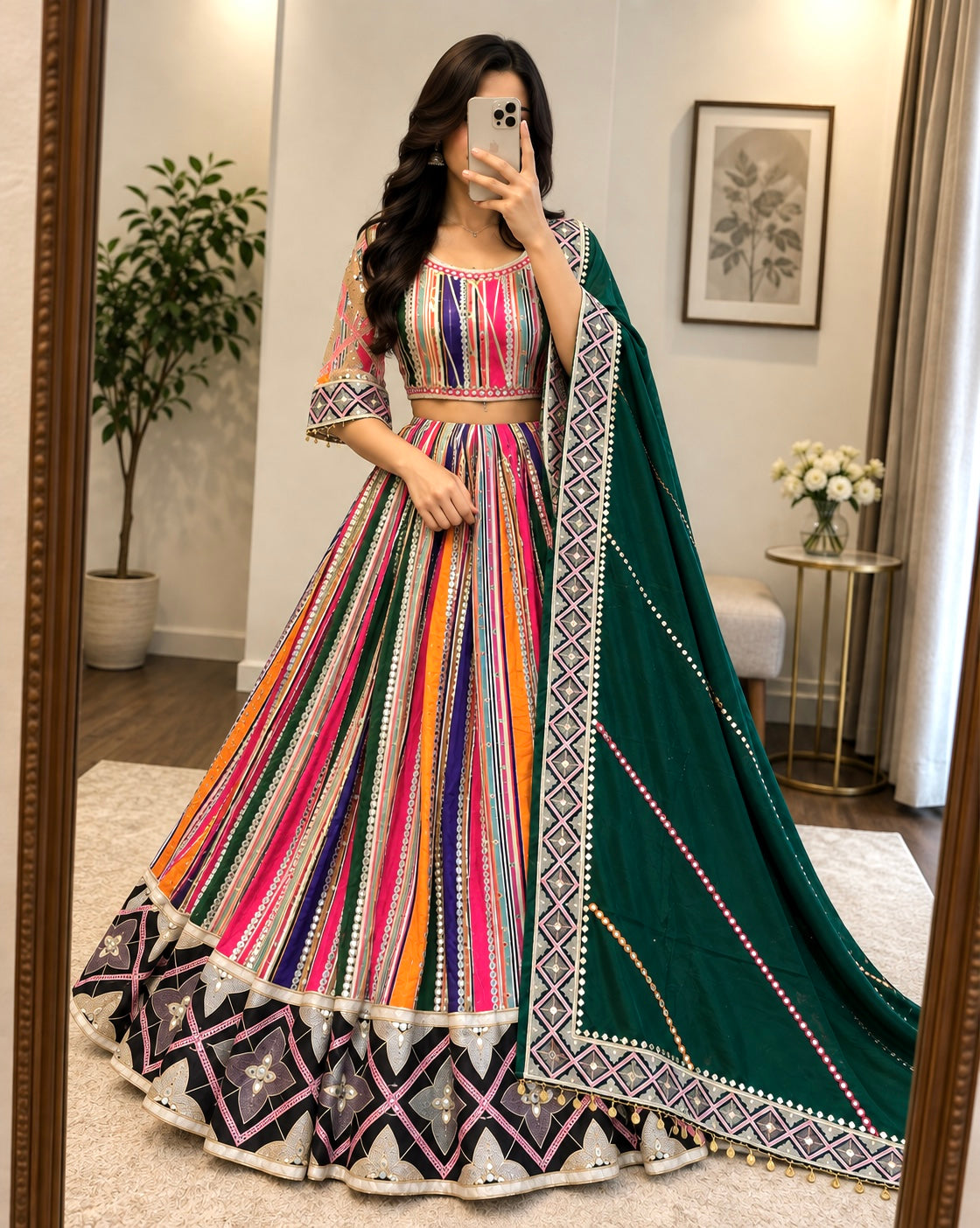 Multicolor Chaniya Choli for Navratri