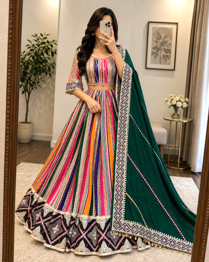 Multicolor Chaniya Choli for Navratri