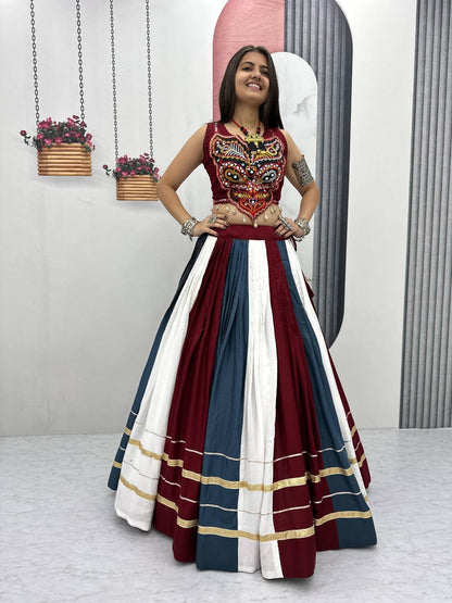 Rayon Chaniya Choli with matching dupatta for Navratri