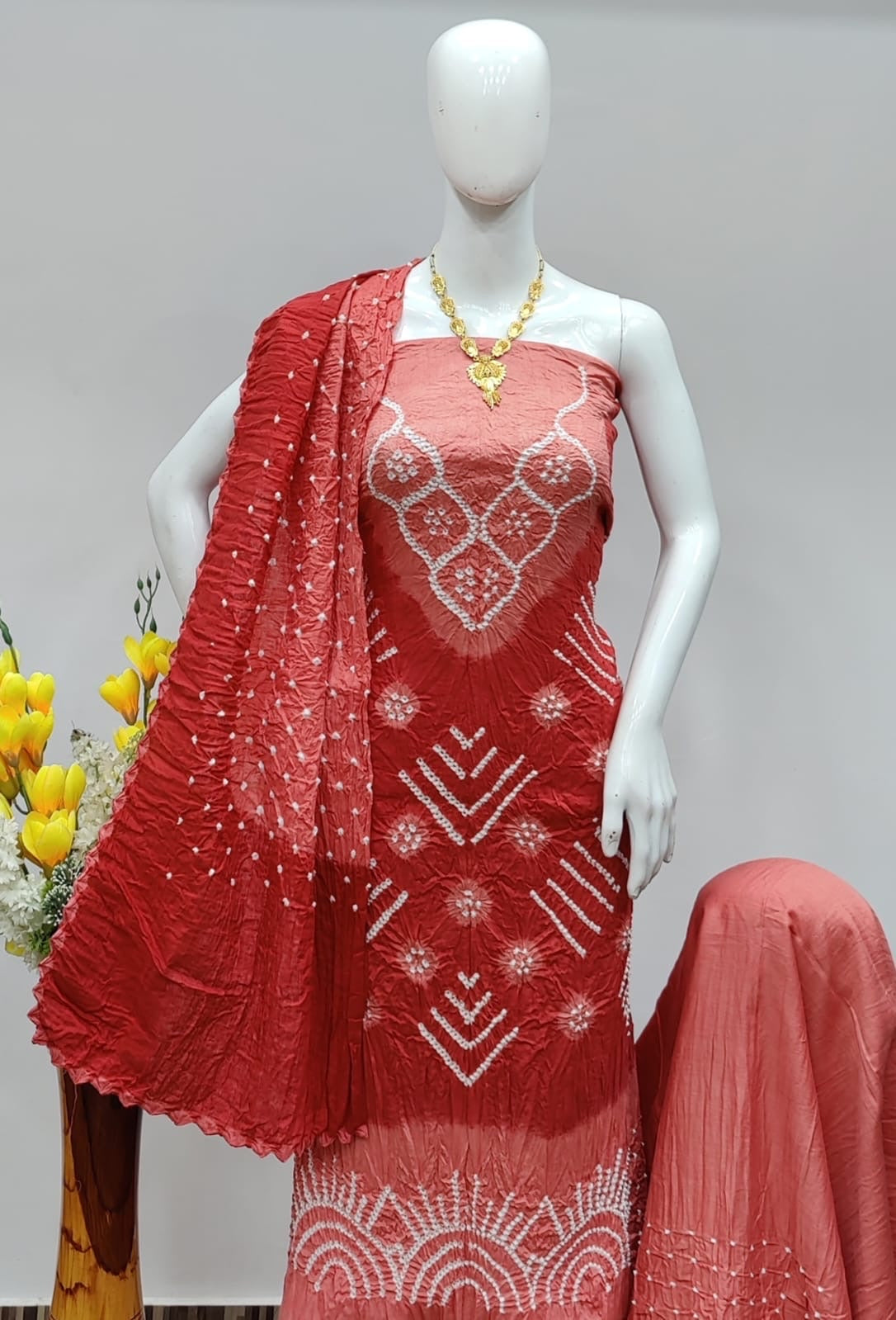 deeptex batik plus vol 9 cotton patiyala dress materials collection -  Krishna Creation | Patiyala dress, Dress materials, Bandhani dress pattern