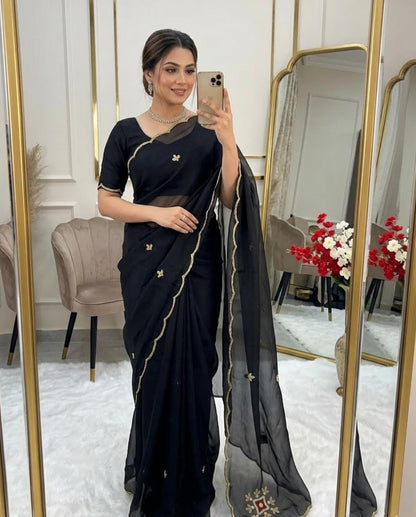 Georgette Hand Work Saree