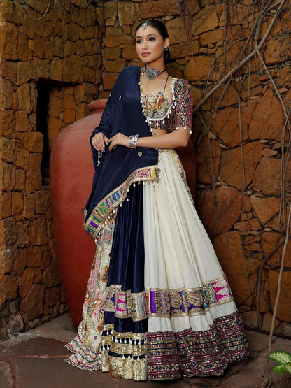 Designer Chaniya Choli | Mirror Work Muslin | Navratri 2026