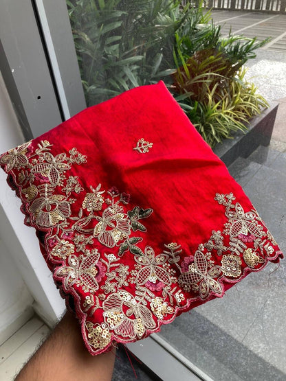 Ethenika Premium Chiffone Party Wear Designer Saree