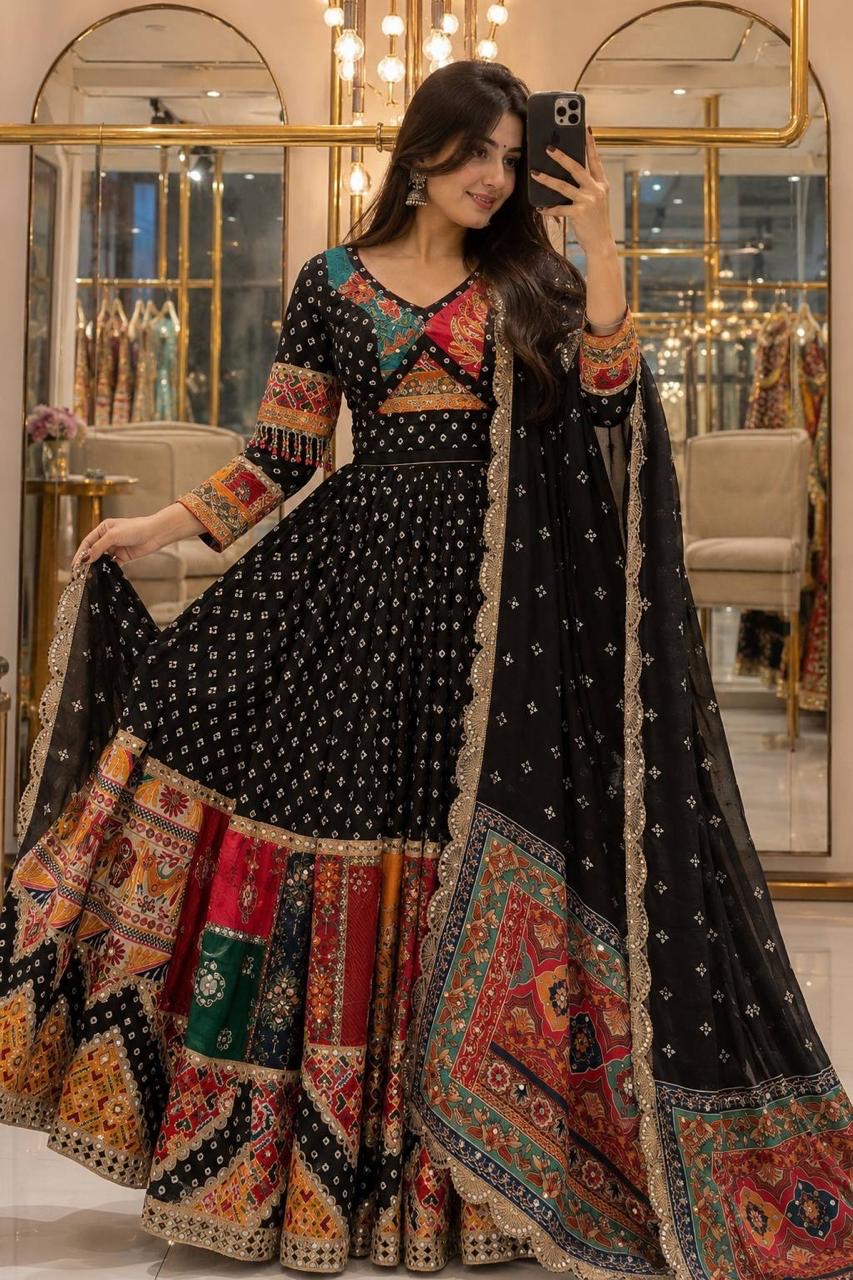 Muslin Digital Print Designer Chaniya Choli