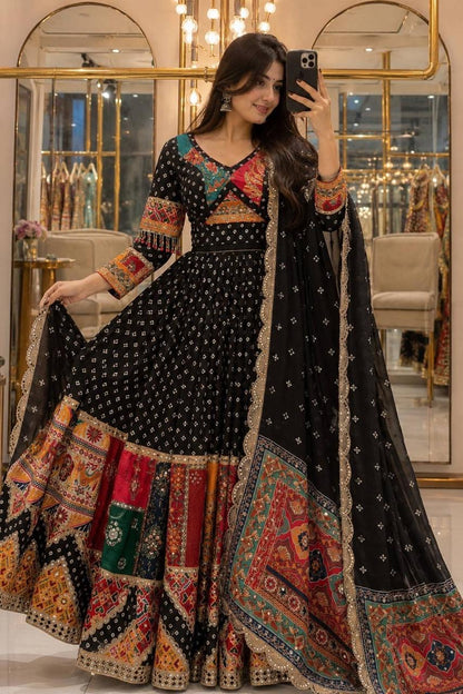 Muslin Digital Print Designer Chaniya Choli