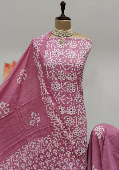 Cotton Original Hand Blocked Wax Batik Dress Material - Premium  from Ethenika.com  - Just INR 1490! Shop now at Ethenika.com 