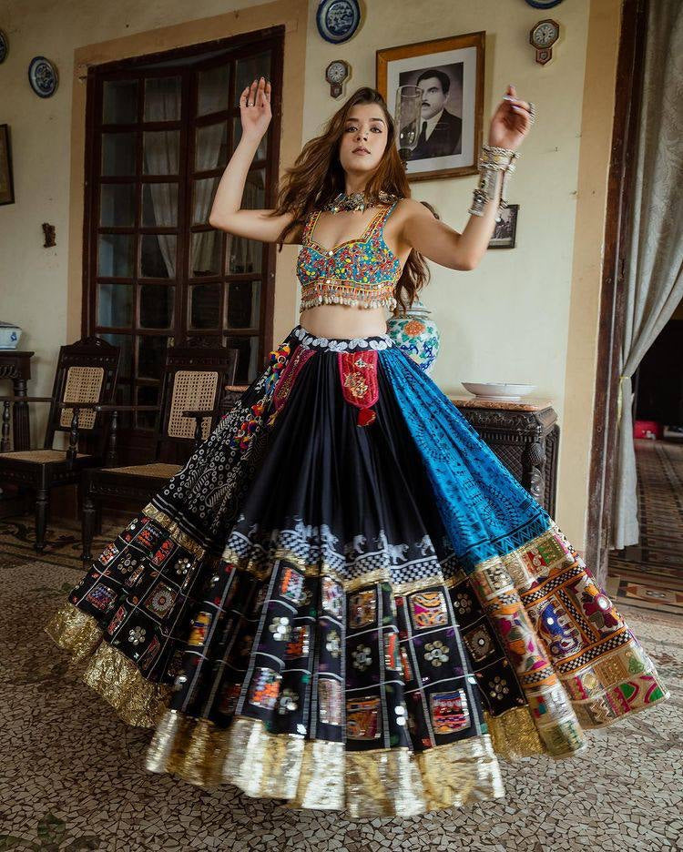 Navratri Special Designer Mirror Work Lehenga Choli –