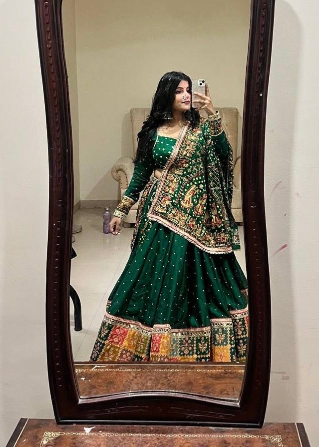 Muslin Digital Print Designer Chaniya Choli