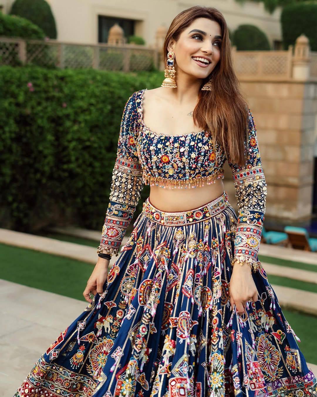 Muslin Cotton Digital Print With Mirror Work Navratri Special Chaniya Choli