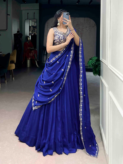 Ethenika Originals Blue Designer Chaniya Choli