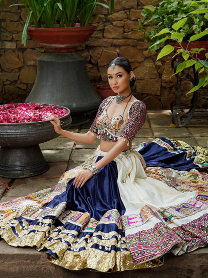 Designer Chaniya Choli | Mirror Work Muslin | Navratri 2026