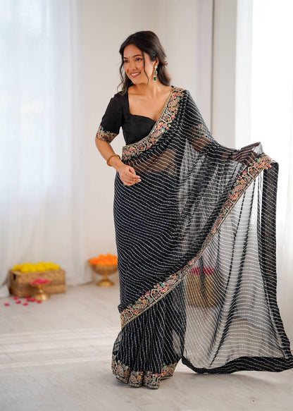 Ethenika Trending Leheriya Saree