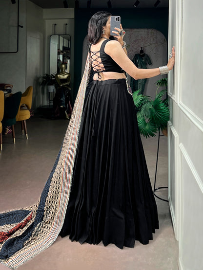 Rayon Mirror Lace Work Chaniya Choli | Navratri Garba Wear