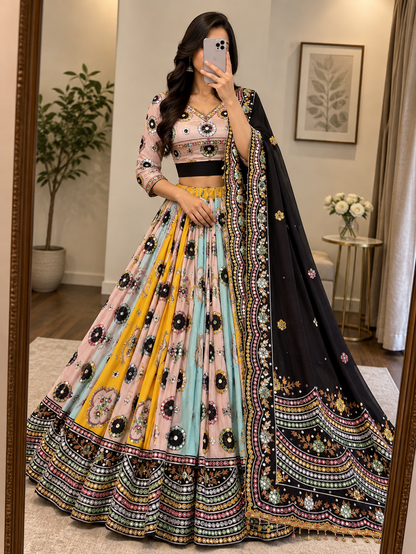 Ethenika Mirror Work Chaniya Choli