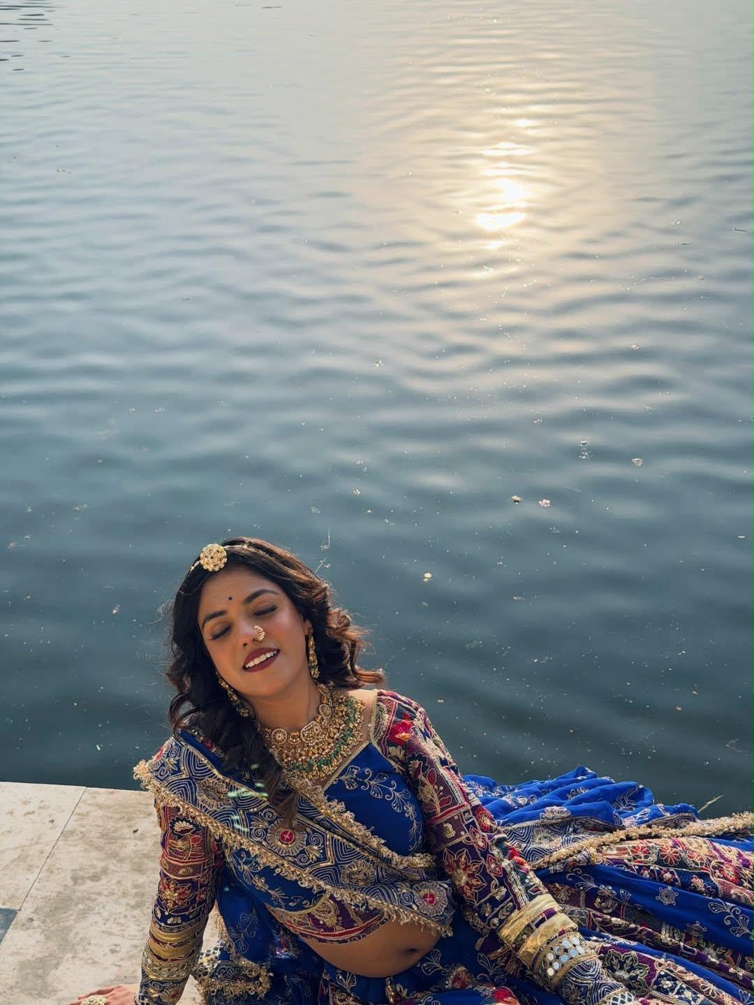 Muslin Silk Digital Print with Mirror Work Designer Chaniya Choli