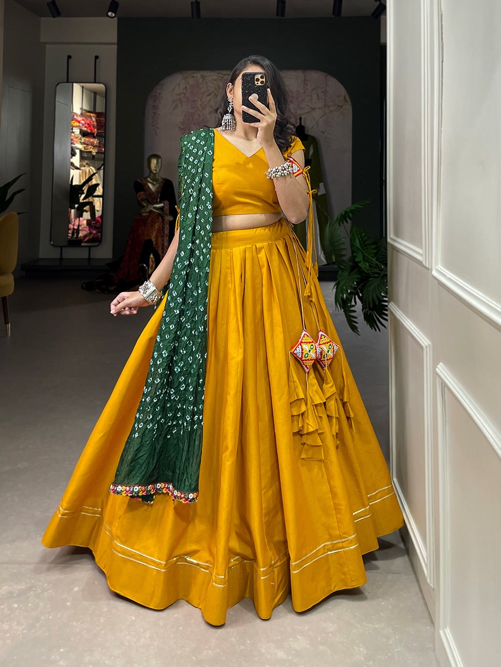 Pure Cotton Gota Patti work Navratri special Lehenga Choli - Premium  from Ethenika.com - Just INR 3290! Shop now at Ethenika.com 