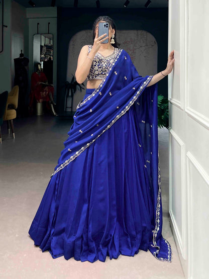 Ethenika Originals Blue Designer Chaniya Choli